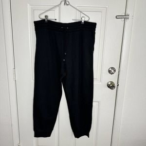 NWT Victoria's Secret On Point Bling Fleece Lined Jogger Black XXL 2X